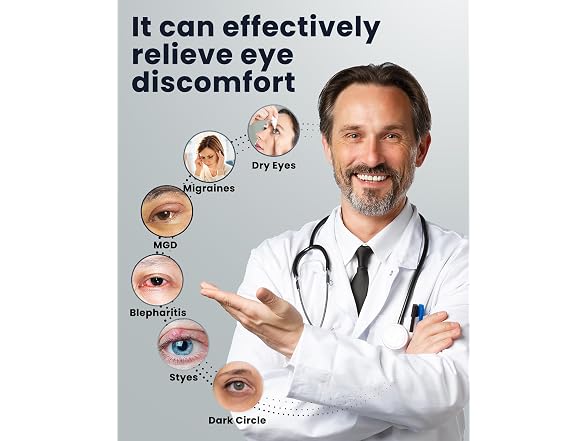 Cordless Heated Eye Mask for Dry Eyes