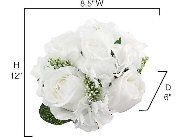 Rose Hydrangea Flowers Bouquet 2 Pack