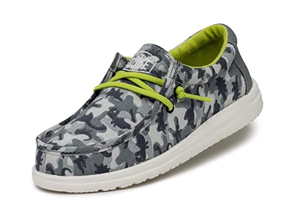 Hey Dude Wally Youth Camodino Kids Shoes