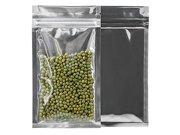 GooGou Resealable Zip Mylar Bag Food