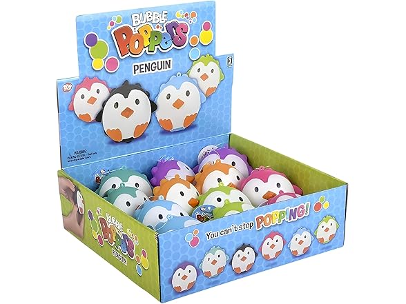 Rhode Island Novelty 4" 3D Figure Penguin Bubble Popper