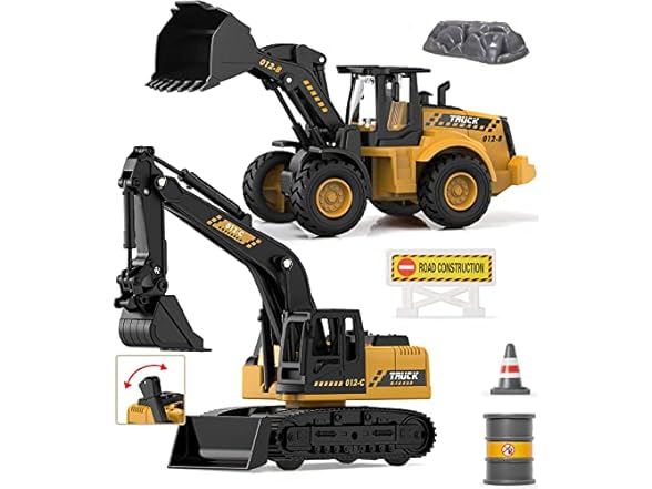 Geyiie Construction Excavator Toy