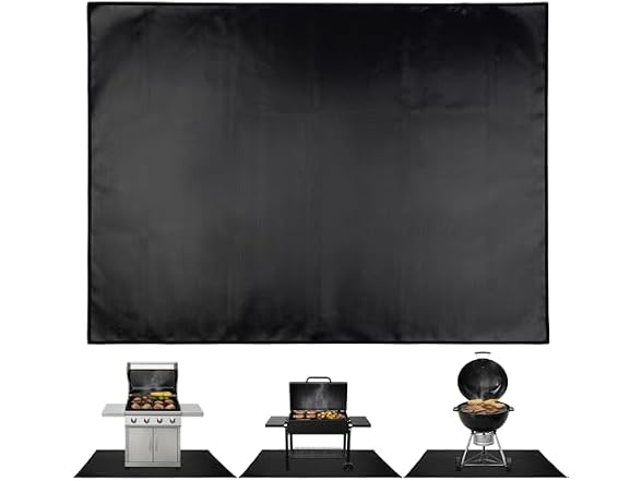 Home-Complete Outdoor Grill Mat for Deck
