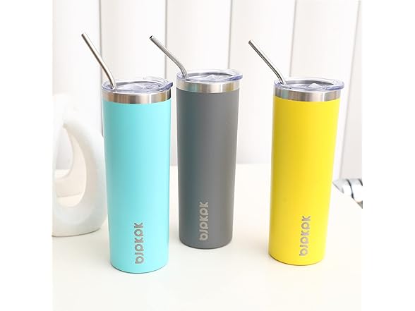 BJPKPK Skinny Tumbler with Lid 20 oz Sta
