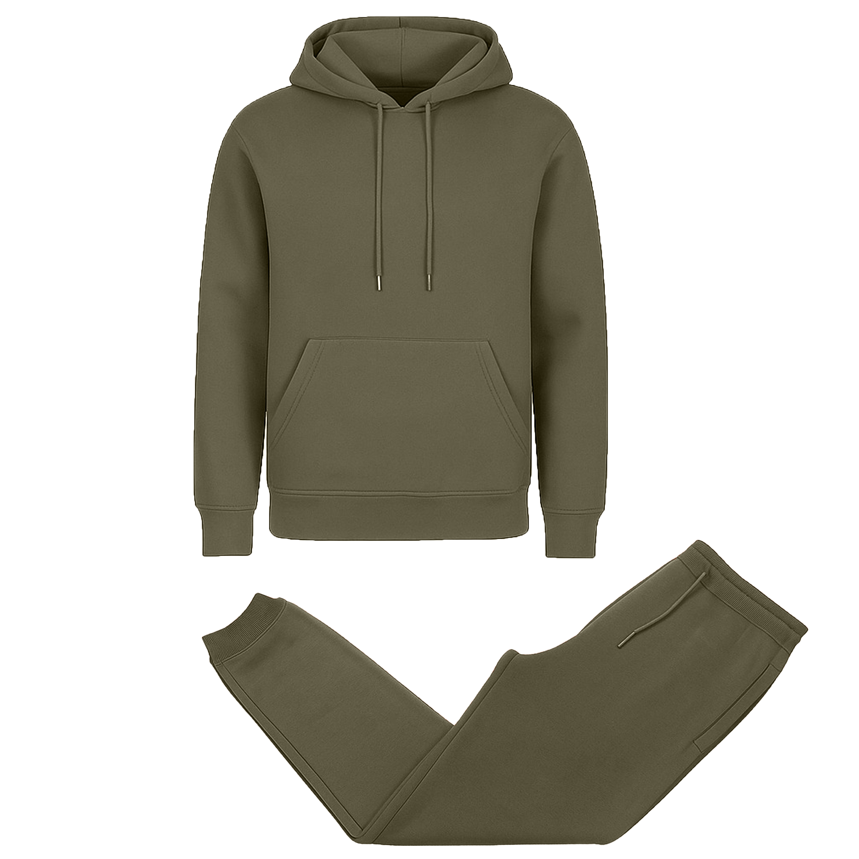 Mens Fleece-Lined Pullover Hoodie & Jogger Set - Gallery 25