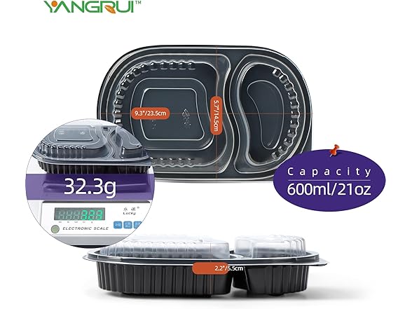 35 Pack Reusable To Go Food Containers