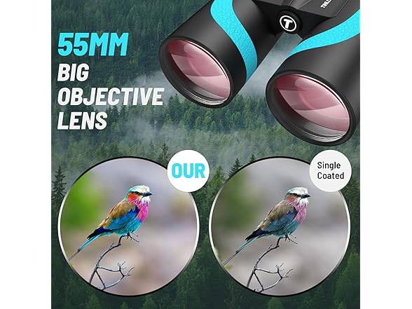 High Powered 15x55 HD Binoculars | BAK4 Prism