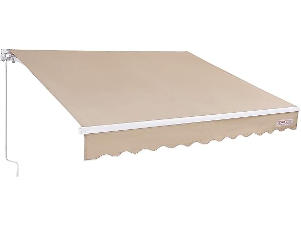 Manual Retractable Awning, 8 x 7 ft Outdoor