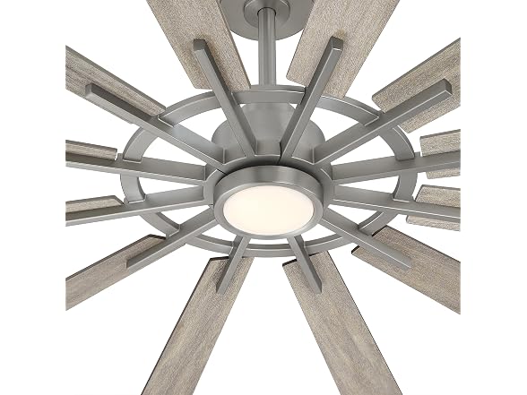 Parrot Uncle 72 Inch Large Windmill Ceiling Fan Silver