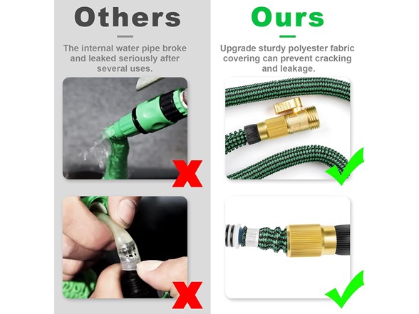 Vezane 75ft Garden Hose with Spray Nozzle