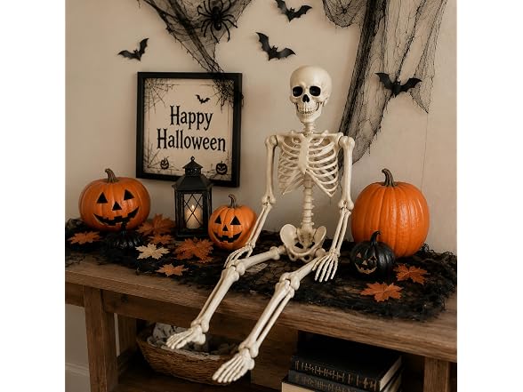 Anrtrog 36" Halloween Skeleton W/ Stand