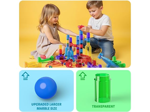 MaxTronic 109pc Marble Run Kit STEM Kids