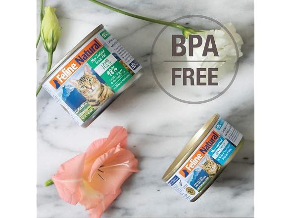 NATURAL Cat Food Lamb And Salmon Can,