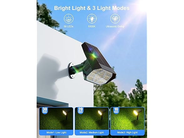 Brightown Solar Lights OutdoorWarm White