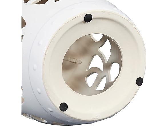 Sunnydaze Knotted Quatrefoil Ceramic Side Table