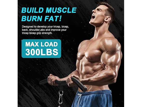 19" Lat Pulldown Bar with Non-Slip EVA Handles