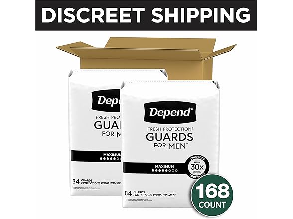 Depend Guards Incontinence Pads for Men
