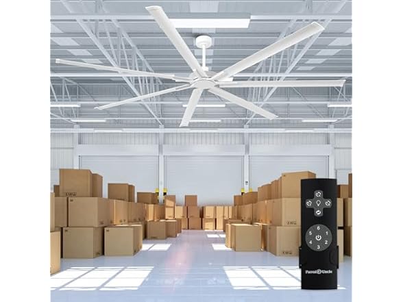 Parrot Uncle F8311WHS110V 100" Ceiling Fan No Light