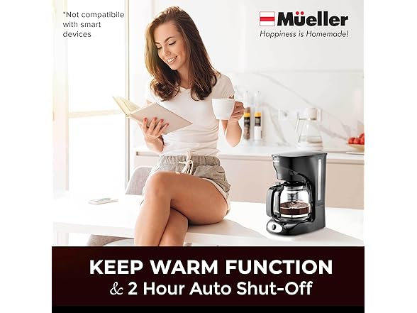 MUELLERHOME Mueller 12-Cup Drip Coffee Maker