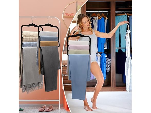 CLODSPAC Space Saving Pants Hangers