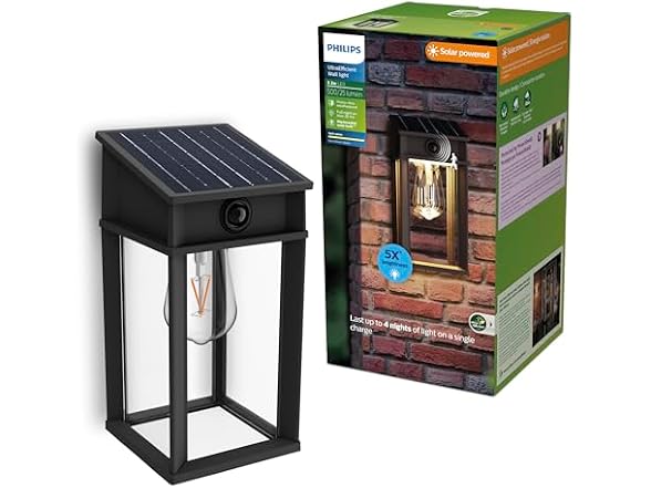 Philips Solar LED Wall Light Motion