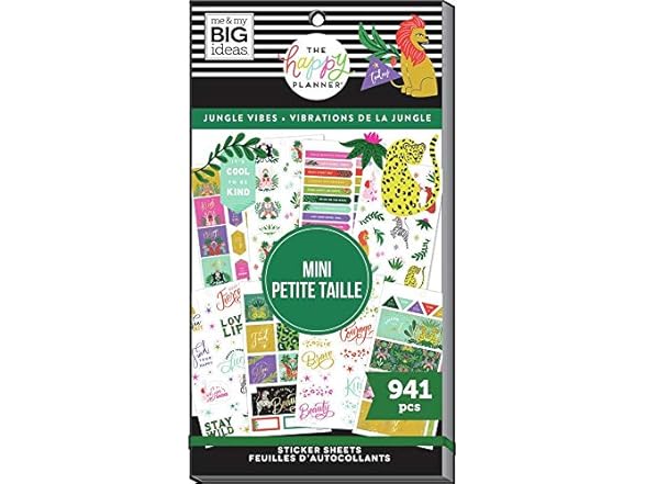 The Happy Planner STCKRS JNGLE, Jungle Vibes