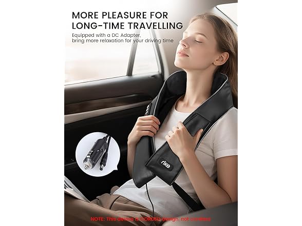 RIKE Shiatsu Back & Neck Massager with Heat