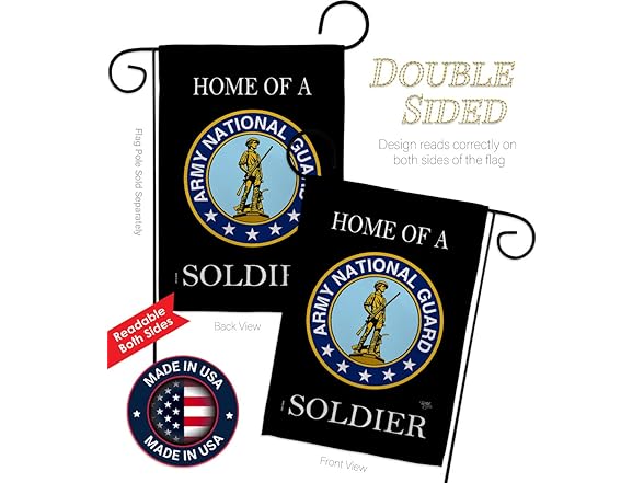 Home of National Guard Soldier Garden Flag - Armed Forces