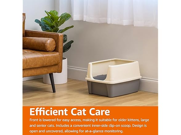 Amazon Basics Large Cat Litter Box