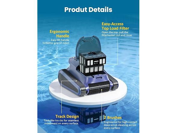 Cordless Robotic Pool Cleaner