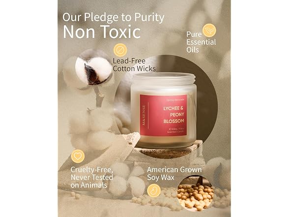 Scented Candle, 70-Hour Burn Time