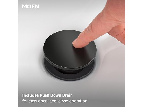 Moen Karis Black Matte One-Handle Single Hole Bathroom
