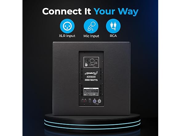 ANTAKIPRO 2000W Powered 18" Subwoofer