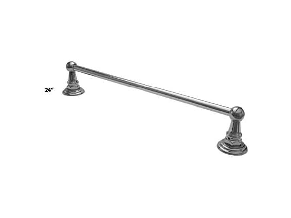 Westbrass 24 Inch Towel Bar, Polished Chrome, Finish