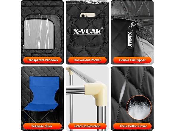 X-Vcak Portable Steam Sauna Box