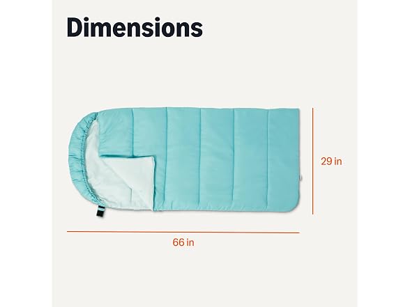 Amazon Basics Boys Sleeping Bags Aqua