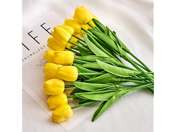 Mikasa Artificial 13" Yellow Tulip Bouquet