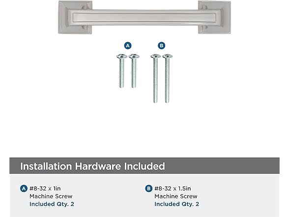 Amerock Mulholland Pull, 3", Nickel