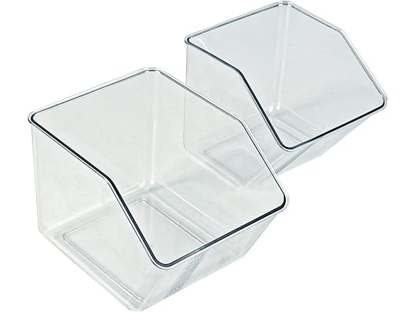 Azar Displays 556760-2PK Two-Tier Clear Organizer