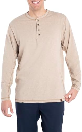 Legendary Whitetails Men's Maverick Slub Henley Shirt, Thicket Heather, 3X-Large