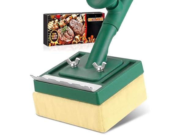 Grill Brush Bristle Free with Scraper