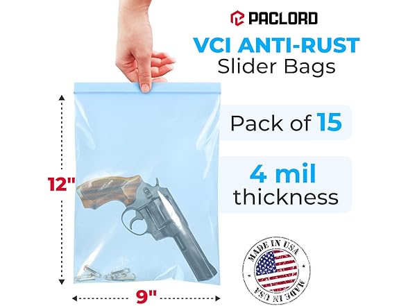 VCI Reclosable Poly Bags 9" x 12"