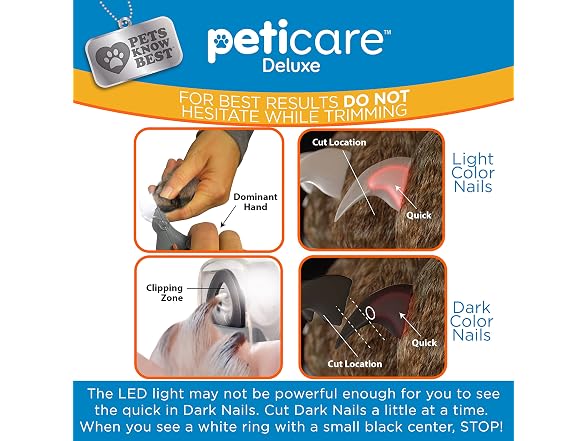 PetiCare Illuminated Dog & Cat Nail Clipper W