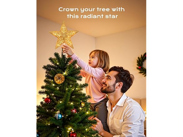 Brightown Christmas Star Tree Topper