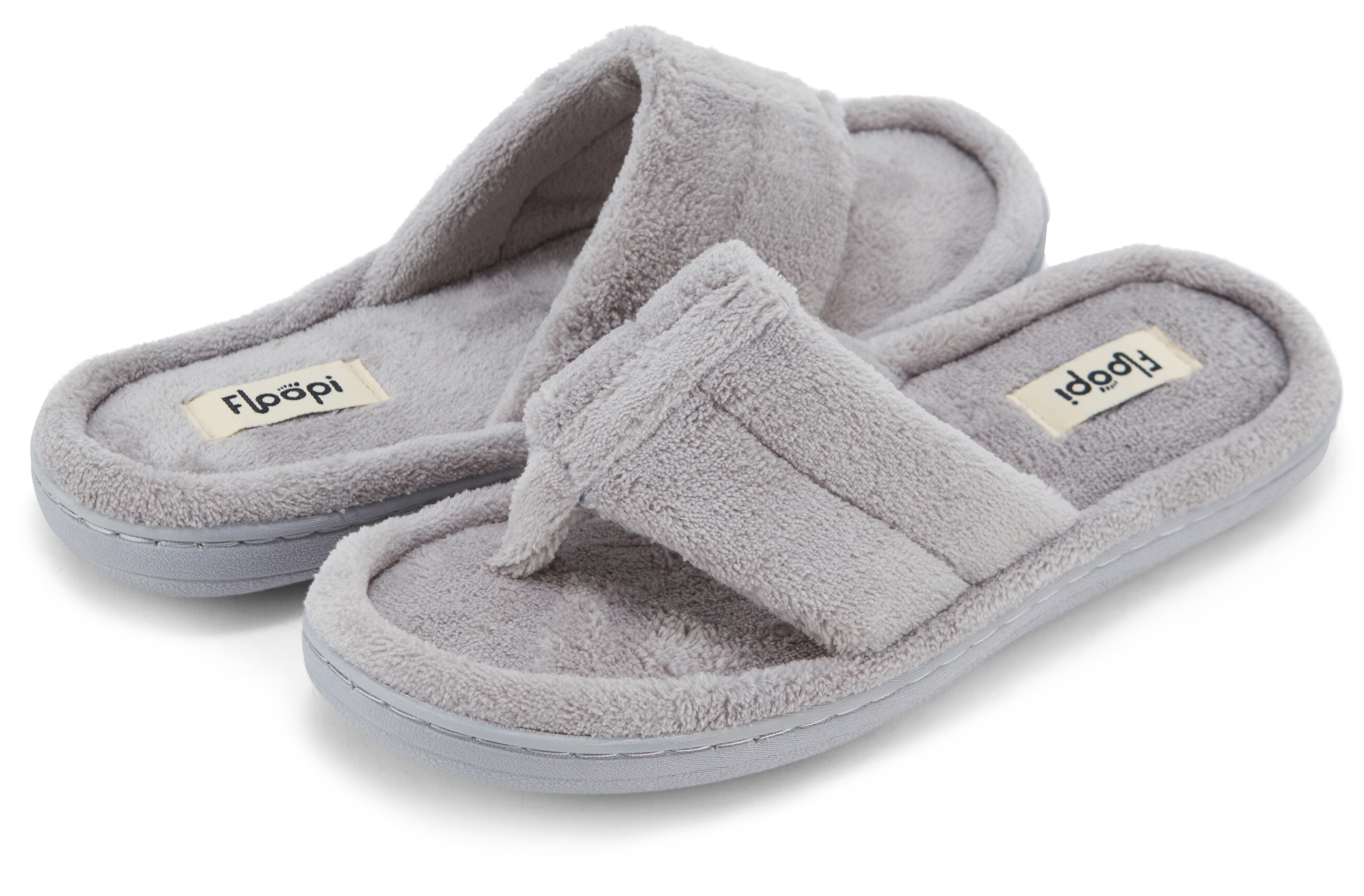 Floopi Womens French Terry Thong Slipper - Gallery 11