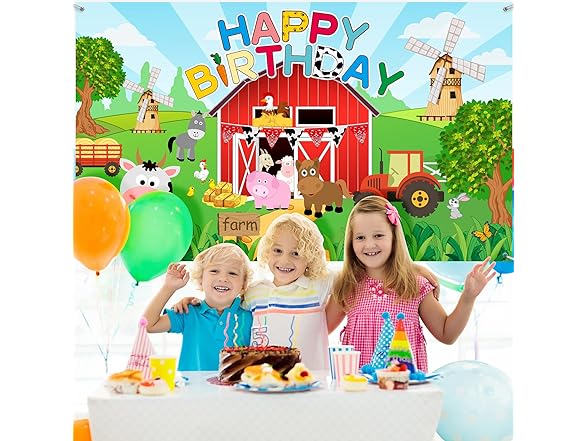 Farm Happy Birthday Photo Background
