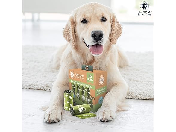 AKC Extra Thick Dog Poop Bags, 240 Count