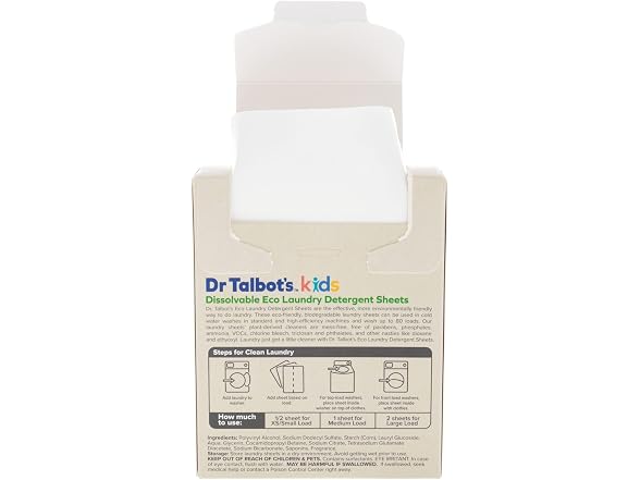 Dr. Talbots Eco Laundry Detergent Sheets 40 Sheets