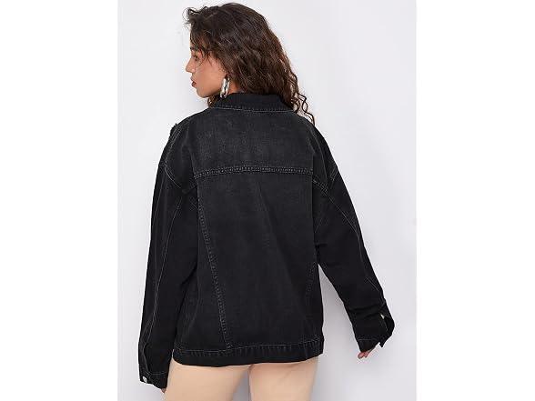 Floerns Women (M) Ripped Casual Long Sleeve Jacket