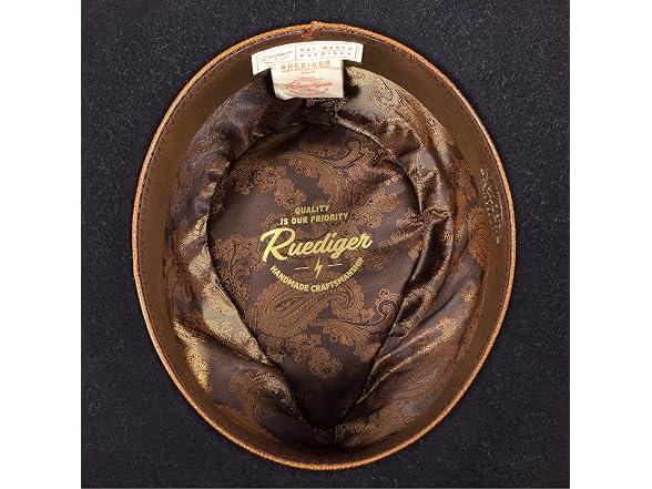 Ruediger (7 3/8) Wide Brim Fedora Hats Handmade